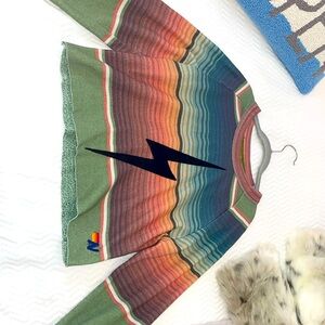 Aviator Nation cropped crewneck sweatshirt!